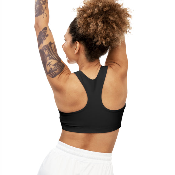 KAOS BLACK Seamless Sports Bra - Kaos Crew Clothing 