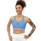 KAOS BLUE Seamless Sports Bra - Kaos Crew Clothing 