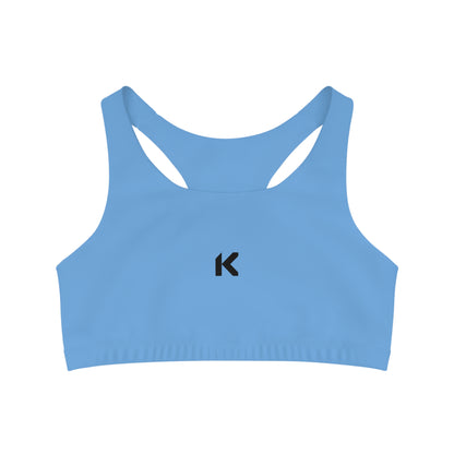 KAOS BLUE Seamless Sports Bra - Kaos Crew Clothing 