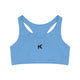 KAOS BLUE Seamless Sports Bra - Kaos Crew Clothing 