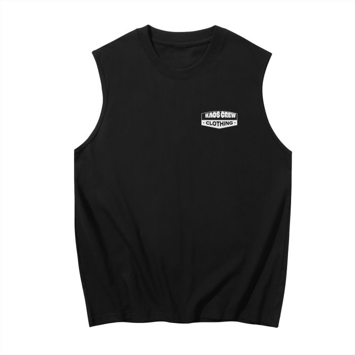 KAOS BADGE TANK TEE - Kaos Crew Clothing 