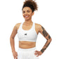 KAOS WHITE Seamless Sports Bra - Kaos Crew Clothing 